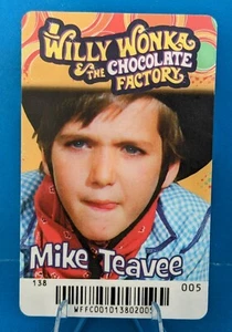 Willy Wonka Chocolate Factory Coin Pusher Arcade Trading Card - Mike Teavee #005 - Bild 1 von 2