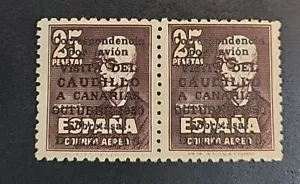 SPAGNA FRANCO VISITA ISOLE CANARIE SCOTT # CB18 COPPIA IN PERFETTE CONDIZIONI GOMMA ORIGINALE MAI INCERNIERATA - Foto 1 di 6