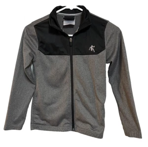 AND1 Track Jacket Gray Full Zip Athletic Color Block Youth Boys Size M (8) - Picture 1 of 7