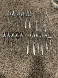 20 pieces stainless DARALON Japan mid century Flatware - Picture 1 of 8