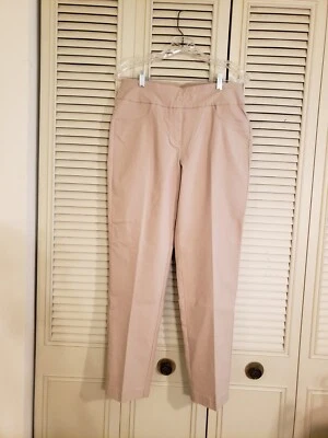 Ruby Rd Woman’s Size 8 Slimming Contour Waistband Pants Beige Pull On NEW! - Image 1 of 4