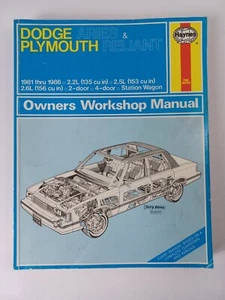 Haynes 1981-1986 Dodge Aries / Plymouth Reliant Owners Workshop Manual - Picture 1 of 12