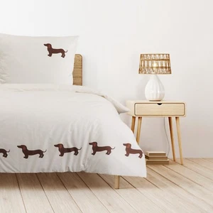 Trautesheim® Bettwäsche-Set Jagdfieber Dackel-Bettwäsche in 135x200 und 80x80 - Bild 1 von 6