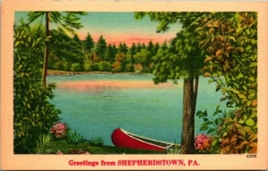 Postcard Greetings From Shepherdstown PA - Picture 1 of 2