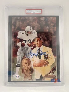 Tony Dorsett PSA/DNA Certified Authentic Auto Encapsulated by PSA HOF 1994 - Picture 1 of 4
