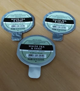 Bath & Body Works WHITE TEA & SAGE Car Fragrance Refills (lot of 3) - Picture 1 of 1