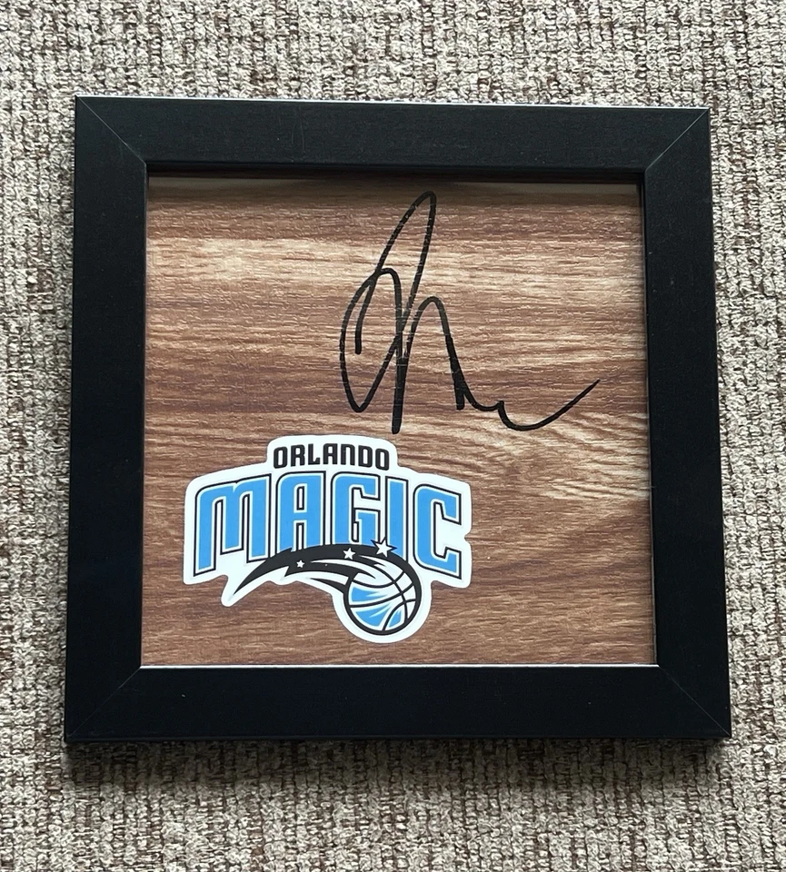 Jameer Nelson Orlando Magic Signed/Framed Floorboard Autograph COA - Image 1 of 1