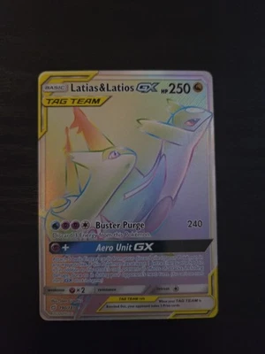 Pokemon TCG Latias & Latios GX Secret Rare 190/181 SM Team Up NM - Image 1 of 4