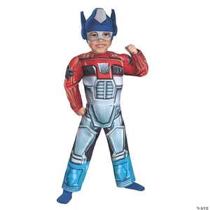 Kids Transformers Optimus Prime Rescue Bot Muscle Costume Size Small NWT - Picture 1 of 3