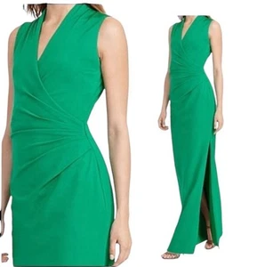 Ralph Lauren Formal Dress Emerald Green Gorgeous All Occasion Lined Size 12 Med - Picture 1 of 22