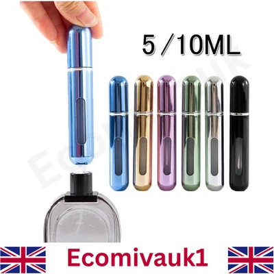 Atomizer Refillable Perfume Spray Bottle Travel Aftershave Decanter 5ml/10ml - Image 1 of 4