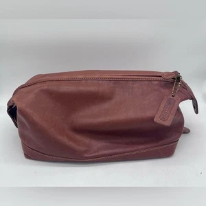 Vintage Coach Kulturbeutel Ganzleder Reise - Bild 1 von 13