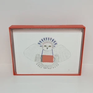 NEU Box 12 Weihnachtskarten NIKOTAI Nikotya MILLS Vogelgesang Einheimische Inuit Kunst Kanada - Bild 1 von 8