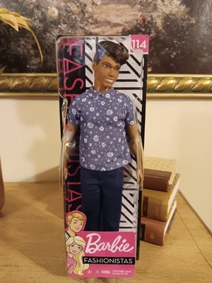 Barbie Fashionistas 114 FXL61 African American Brown Skin Doll. NRFB. - Image 1 of 4