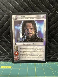LORD OF THE RINGS TCG / CCG OVERSIZED PROMO 6M2 ARAGORN DEFENDER OF FREE PEOPLE - Picture 1 of 5