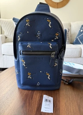 NWT Coach MEN'S West Pack With Baseball PrinTCAX48 - Image 1 of 4