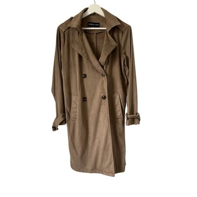 Gabardina de gamuza tostada Kendall & Kylie talla mediana Foto 1 de 4