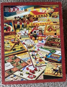 The Games Of Your Life vintage 1000 PC Jigsaw Puzzle MB 1995 Sealed New - Picture 1 of 2