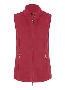 Fleece-Weste mit Reißverschlusstaschen Gr. 36/38 Rot Damenweste Jacke Neu* - Bild 1 von 1