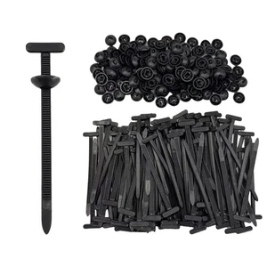 150Pcs Fibbia Fermacavo Universale Nylon per Auto, Clip Cerniera Automotive, Plasti - Foto 1 di 4