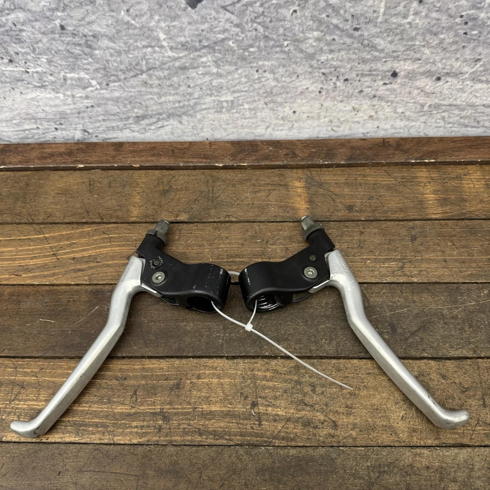 Par de palancas de freno voladizo Shimano BL-MT60 Deore vintage MTB negro plateado Foto 1 de 4
