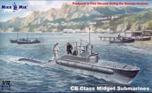 MikroMir Models 1/72 CB CLASS ITALIAN WWII MIDGET SUBMARINE - Picture 1 of 5