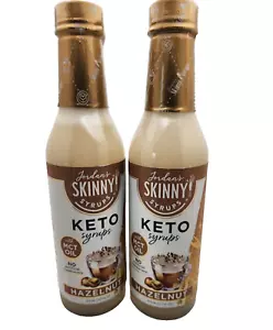 Jordan’s Skinny KETO Syrups Hazelnut 12.7oz Exp:8/25 MCT NO Artificial 2PK - Picture 1 of 4