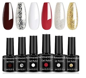 Senvenski Jelly Crystal Gel Nail Polish Translucent (6 PCS) Free Shipping - Picture 1 of 1