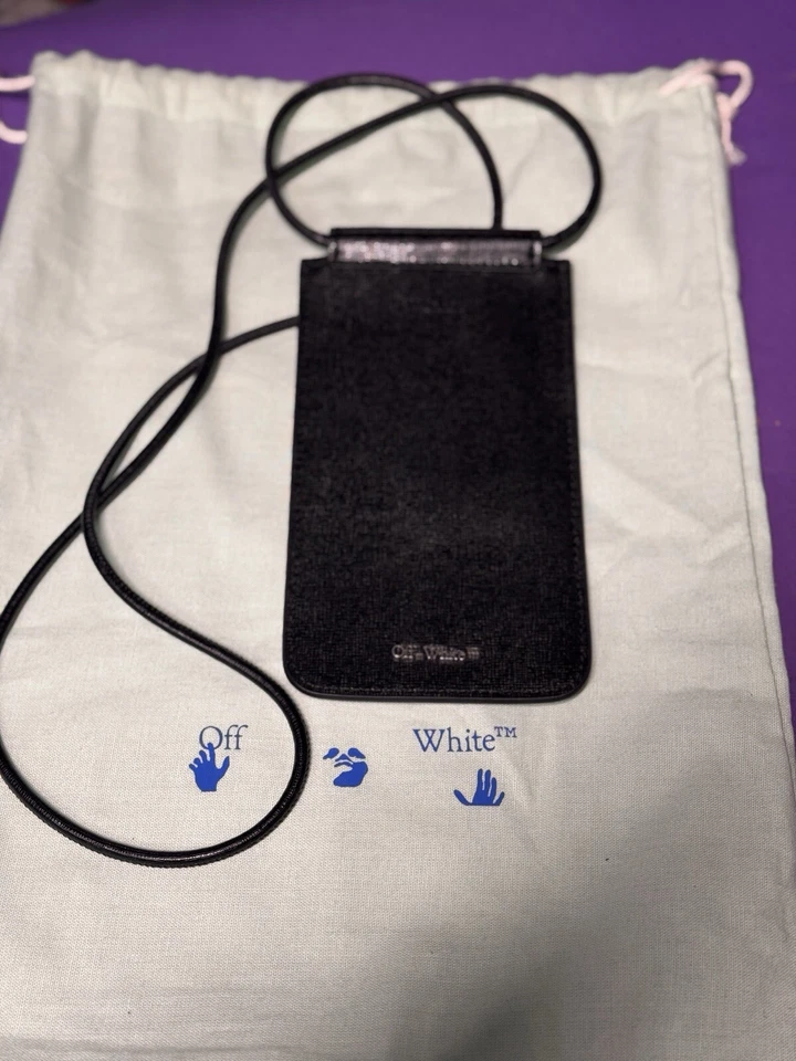 Bolsa para cuello Diag blanco y negro blanco roto Foto 1 de 4