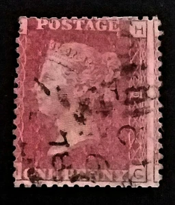 GB QV Pfennig rot 1858-79 1d Briefe HC PR293 gratis Einschreiben - Bild 1 von 2