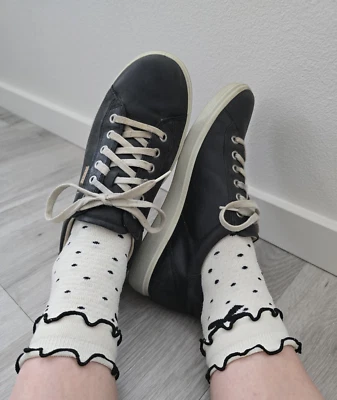 Ecco | Zapatillas bajas deportivas de cuero negro suave 7 | WMS 8 Foto 1 de 4