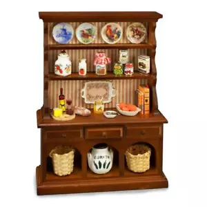 CASA DELLE BAMBOLE IN MINIATURA SCALA 1:12 REUTTER CUCINA HUTCH CON FISSAGGI COUNTRY - 1.745/2 - Foto 1 di 4