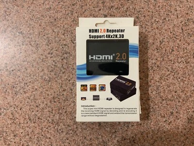 NUEVO HDMI 2.0 Repetidor Soporta Hasta 98 Pies a 4K A 60Hz 197FT a 1080P Foto 1 de 4