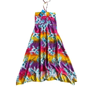 Unity Trading Hawaii Sundress M Floral Tropical Sleeveless Aloha Resort NWT - Picture 1 of 9