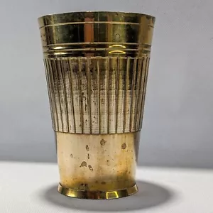 Handcrafted Old Indian Brass finish coated Lassi tumbler - Picture 1 of 9