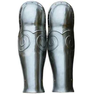 Medieval Leg Greaves 18 Gauge Steel LARP Knight Reenactment Cosplay SCA Armor. - Picture 1 of 3