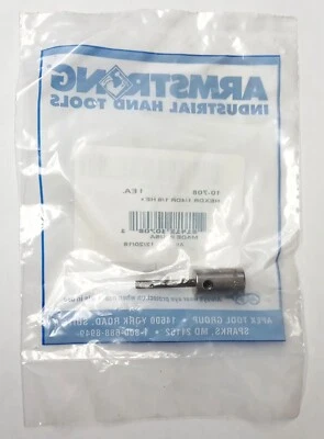 Armstrong 10-708 1/4" Drive 1/8" Hex Bit Socket USA - Image 1 of 2