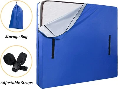 Bolsa de colchón King para almacenamiento protector móvil, cubierta de colchón reutilizable impermeable Foto 1 de 4