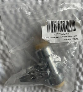 Shark Bite style 1/4 Turn Tee Stop Valve , 1/2" x 1/2" x 1/4" Compression - Picture 1 of 5