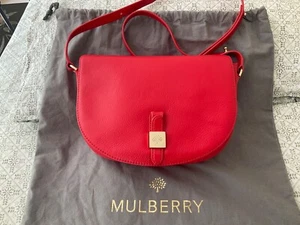 VGC & Liner Beautiful Mulberry TESSIE SATCHEL in FIERY SPRITZ & Dustbag - Picture 1 of 23