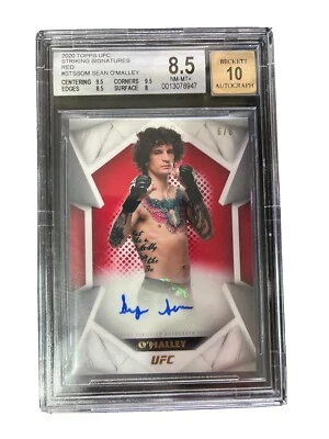 Sean O'Malley Numbered 6 out of 8 Topps UFC Autograph BGS 8.5/10  - Image 1 of 3