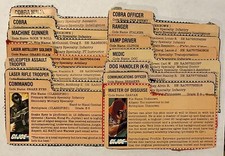 Lot of 14 Vintage Original G.I. Joe ARAH File Cards