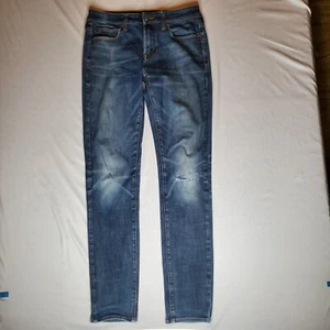 American Eagle Extreme Flex 4 Skinny Jeans Men's Size 30x34 Distressed 30x32 Low - Picture 1 of 23