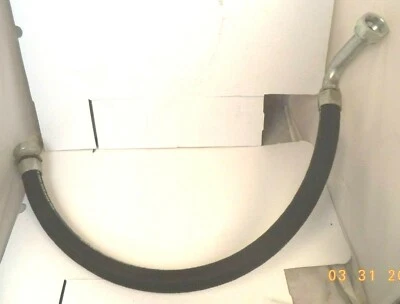 Dayco 1-1/8 inch ID Hydraulic Hose Asy Y920-20-20 w/90-deg and straight fittings - Image 1 of 4