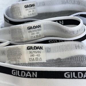 Gildan Men's Boxer Briefs 3-Pair -one (40-42) ~ Two Pair 2 XL (44-46) New Grey