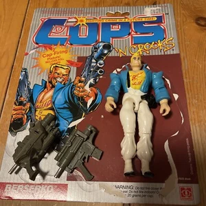 Figura de acción completa vintage 1988 Cops N Crooks "Berserko" con tarjeta de respaldo - Imagen 1 de 9