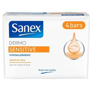 Sanex Dermo Sensitive Bar Soap for Sensitive Skin Pack of 4, Hypoallergenic - Bild 1 von 1