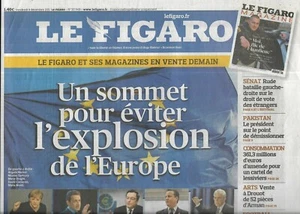 Il Figaro N°20949 09/12/2011 Summit Di Bruxelles / Orari SNCF / Canzoni Natale - Foto 1 di 4