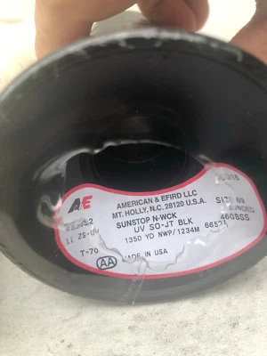 SUNSTOP Bonded Polyester thread T70 210D/3 A&E American & Efird for UV Resistant - Image 1 of 4