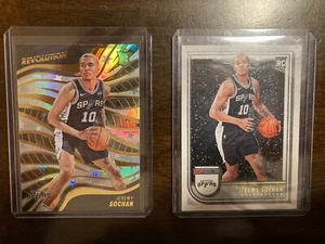 Jeremy Sochan 2022-23 Panini Revolution #143 RC & NBA Hoops Winter #239 RC - Picture 1 of 6